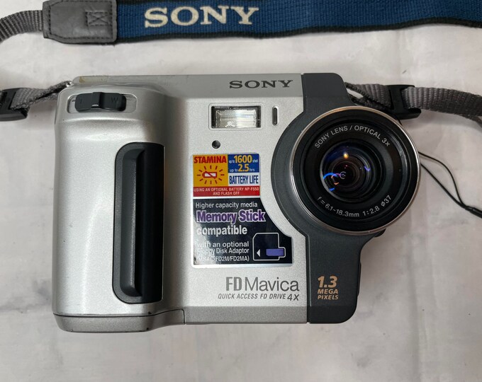 Sony Mavica Digital Camera MVCFD87 Floppy Disk 1.3 MP 6x Zoom Bundle Tested Etsy