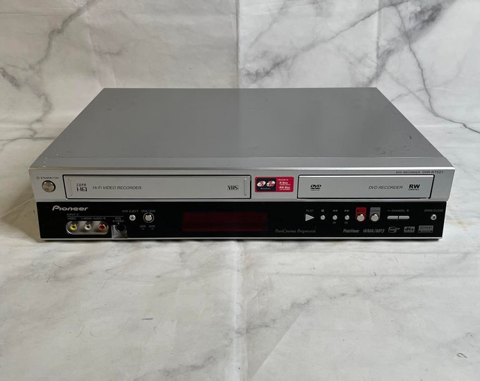 Polaroid DVC2000 DVD VCR Dual Double Deck Combo With Universal Remote