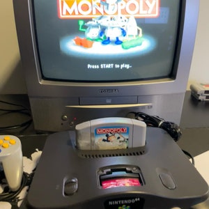 Monopoly N64 Authentic (Nintendo 64, 1999) alleen op winkelwagen, schone contacten - GETEST