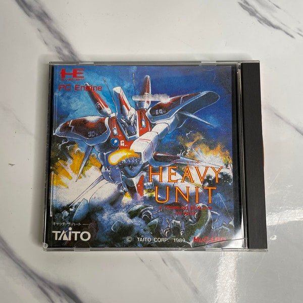 Heavy Unit Nec PC Engine Hucard Japan Ver. 1989 PCE Taito Shmup Shooting