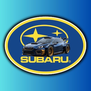 Subaru Decorative Sticker for Laptops and Hydroflasks - UV, Water, Scratch resistant