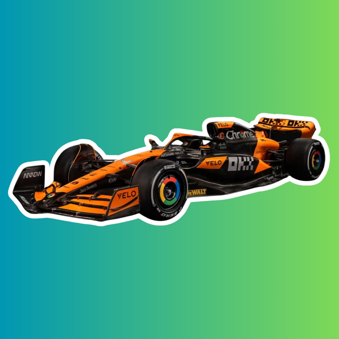 Mclaren F1 Decorative Sticker for Laptops and Hydroflask - Water