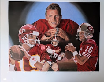 ジョー・モンタナ直筆サイン入り 11 x 14 写真 モンタナ個人ホログラム