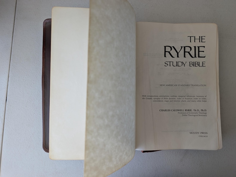 The Ryrie Study Bible - Etsy