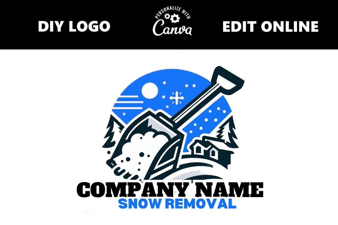 Snow Removal Logo, LAWN CARE Logo, Snow Plow Logo, Ice Removal, Snow, Snow Logo, Winter