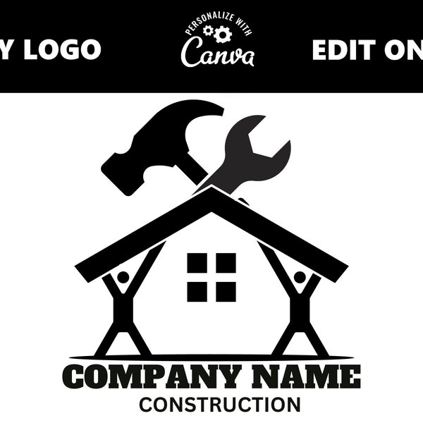 Home Repair Logo, Construction Logo, Handy Man Logo, Home Painting Logo, Real Estate Logo, Contractor Logo, Home Renovation, Roofing Logo,