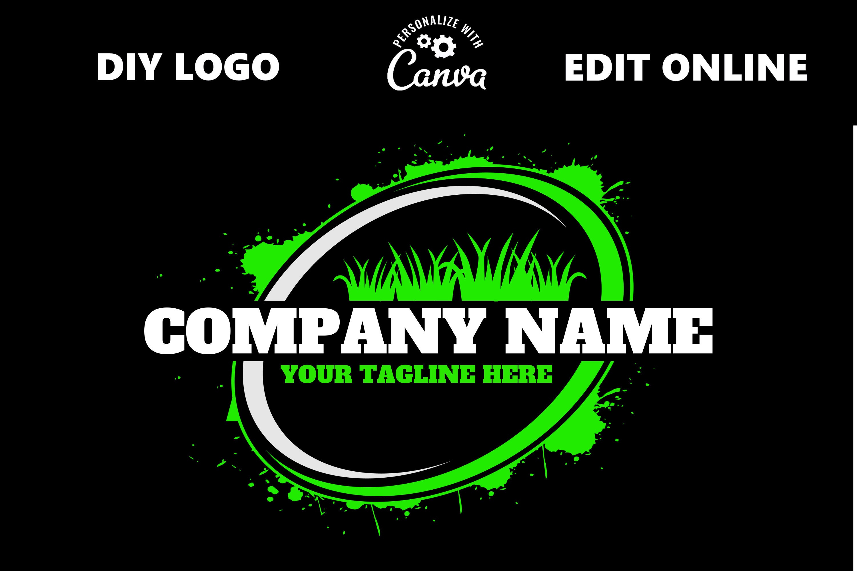 LAWN CARE Logo, Landscaping Logo, Lawn Mower, Zero Turn, Lawn Mowing