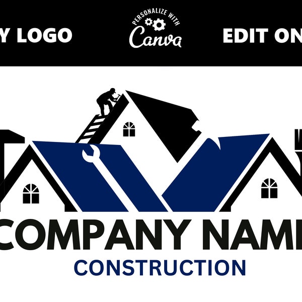 Construction Logo, Handy Man Logo, Home Painting Logo, Real Estate Logo, Contractor Logo, Home Renovation, Roofing Logo, Painting Logo,