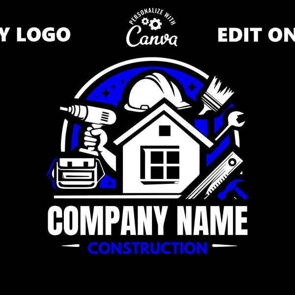 Construction Logo, Handy Man Logo, Home Painting Logo, Real Estate Logo, Contractor Logo, Home Renovation, Roofing Logo, Painting Logo,