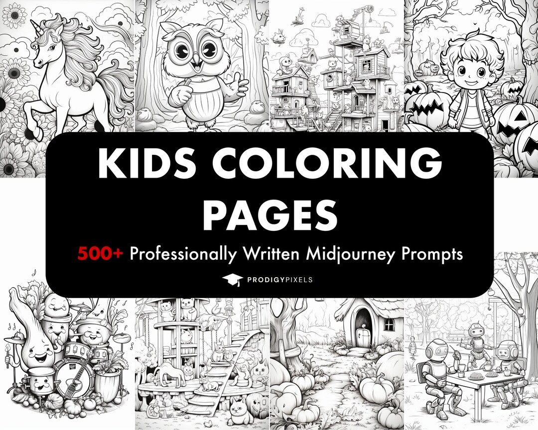 500+ Kids Coloring Pages Midjourney Prompts, Midjourney Prompt ...