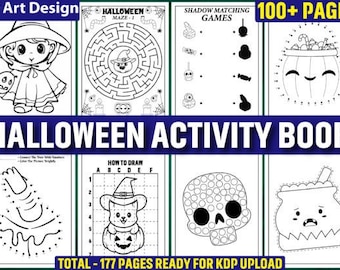 Halloween Activity Book for Kids