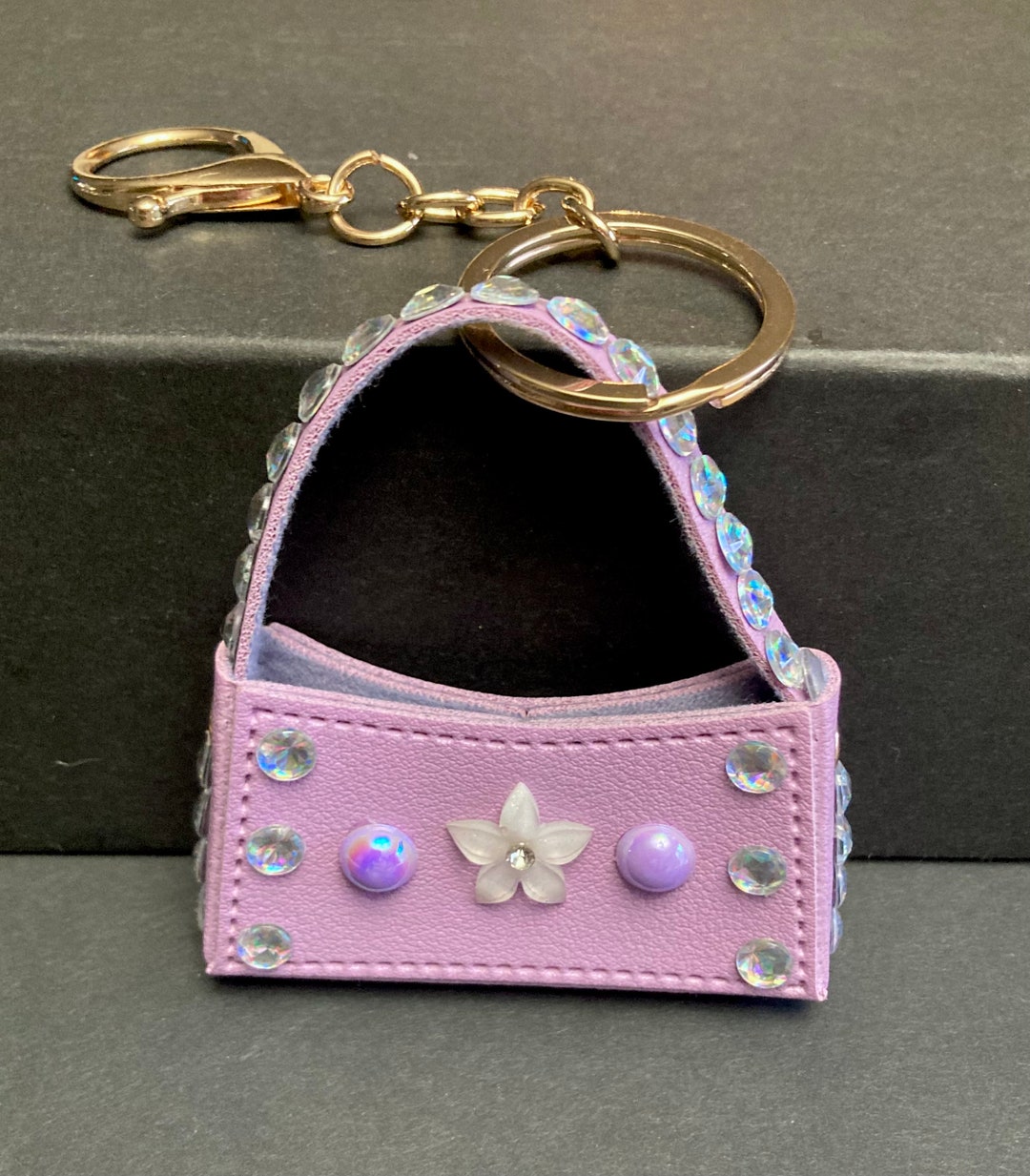 Genesee Keychain Mini Gem Purse Keychain - Etsy