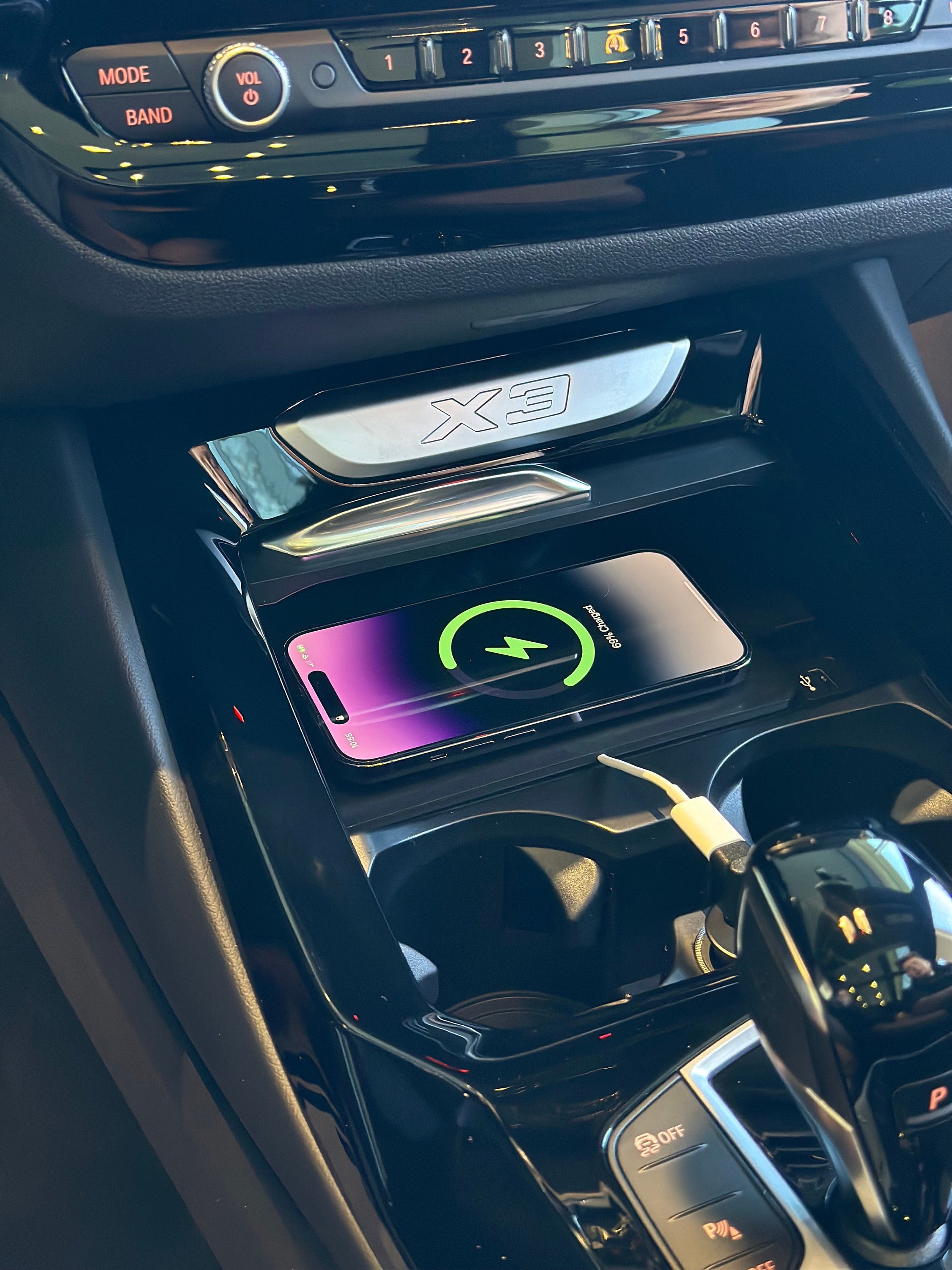 Bmw wireless 2024 charging tray modification