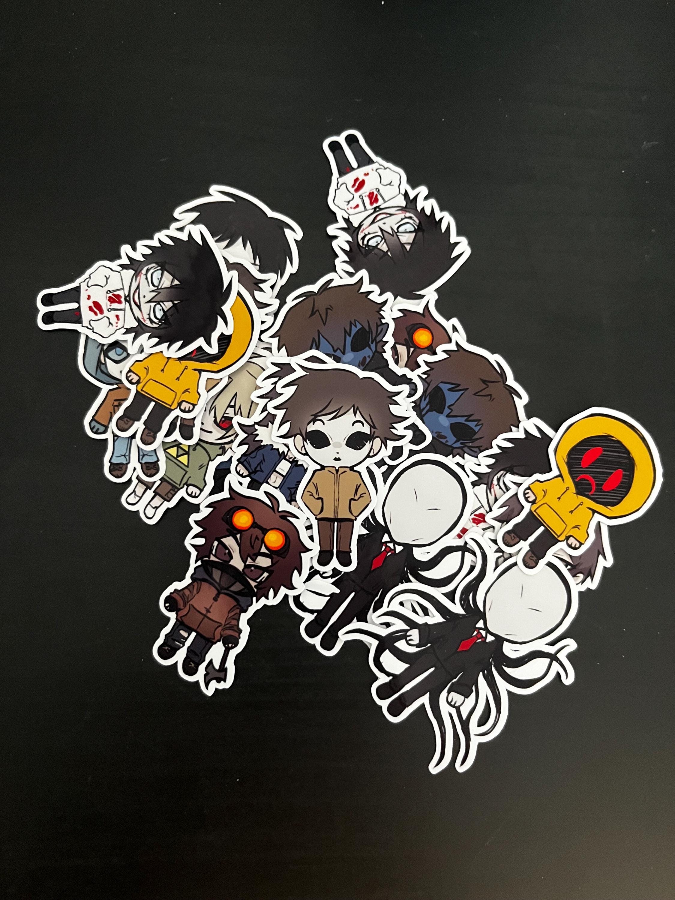 NIEUWE Creepypasta-stickers: Jeff the Killer, Eyeless Jack, Ben Drowned,  Homicidal Liu, Marble Hornets Cast, Ticci Toby, Jane the Killer, ETC. -  Etsy België, image size:2250x3000
