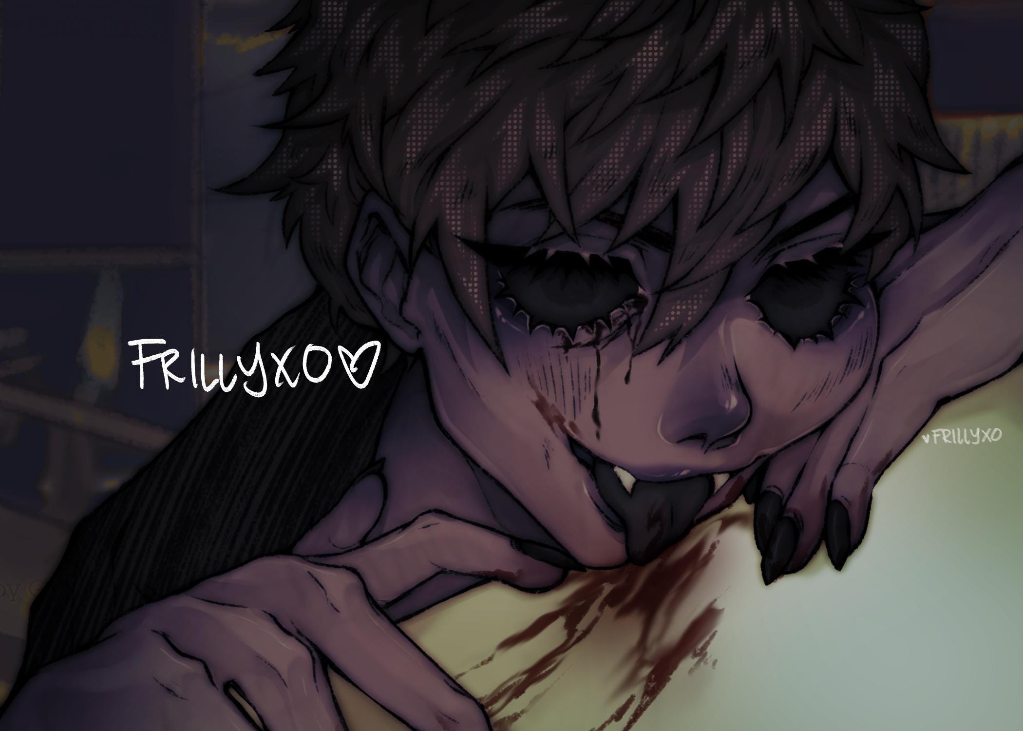 Impresiones de fan art de Creepypasta de 5x7; Jeff the Killer, Eyeless  Jack, Nina the Killer, Ticci Toby, Clockwork - Etsy México, image size:2100x1500