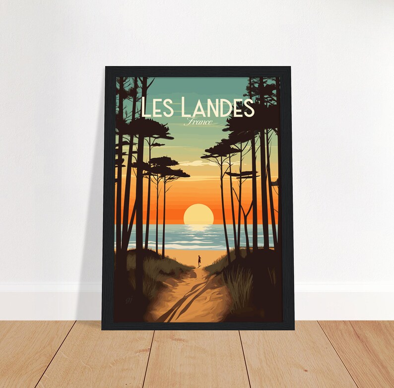 Landes poster by bon voyage design