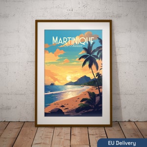 Martinique - Le Diamant poster by bon voyage design