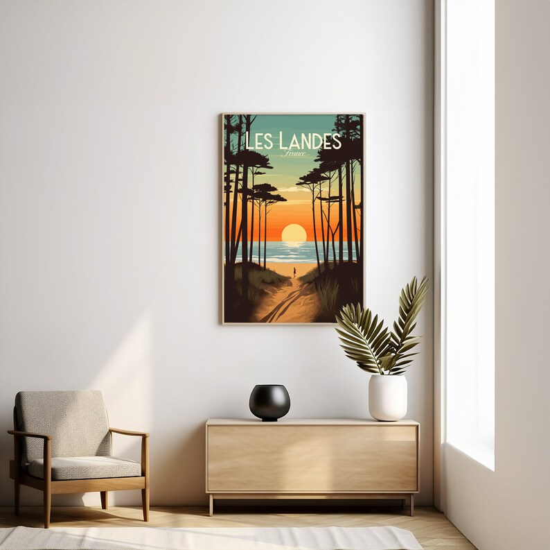 Landes poster by bon voyage design