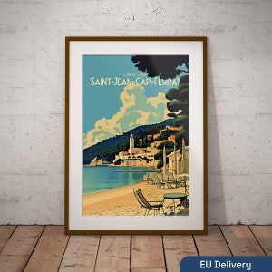 Saint-Jean-Cap-Ferrat poster by bon voyage design