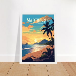 Martinique - Le Diamant poster by bon voyage design