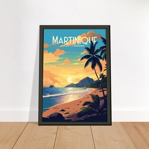 Martinique - Le Diamant poster by bon voyage design