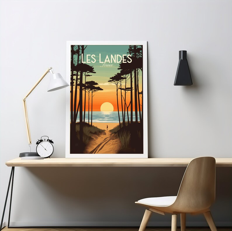 Landes poster by bon voyage design