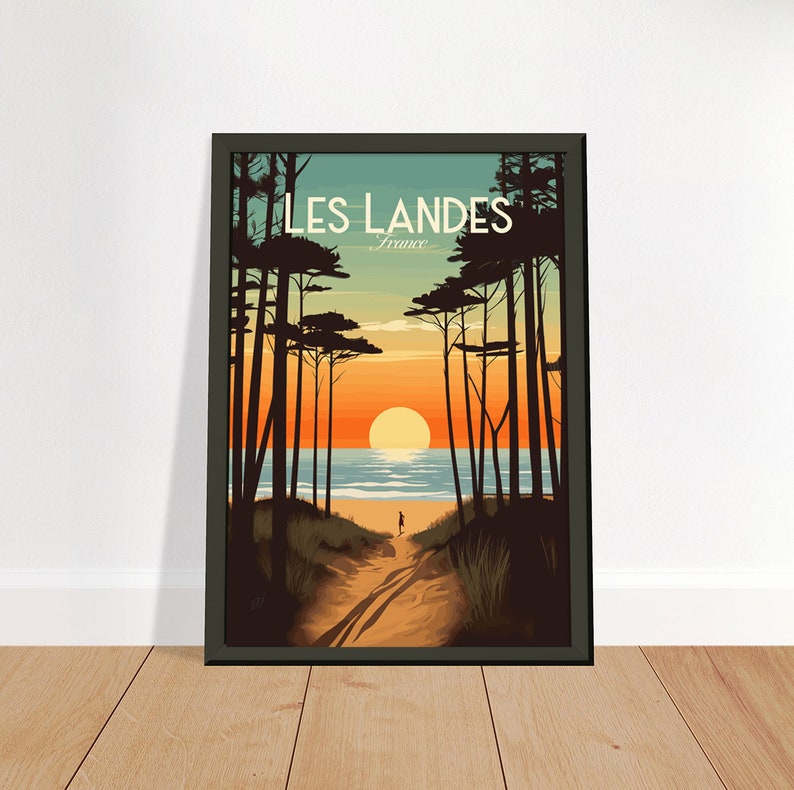 Landes poster by bon voyage design