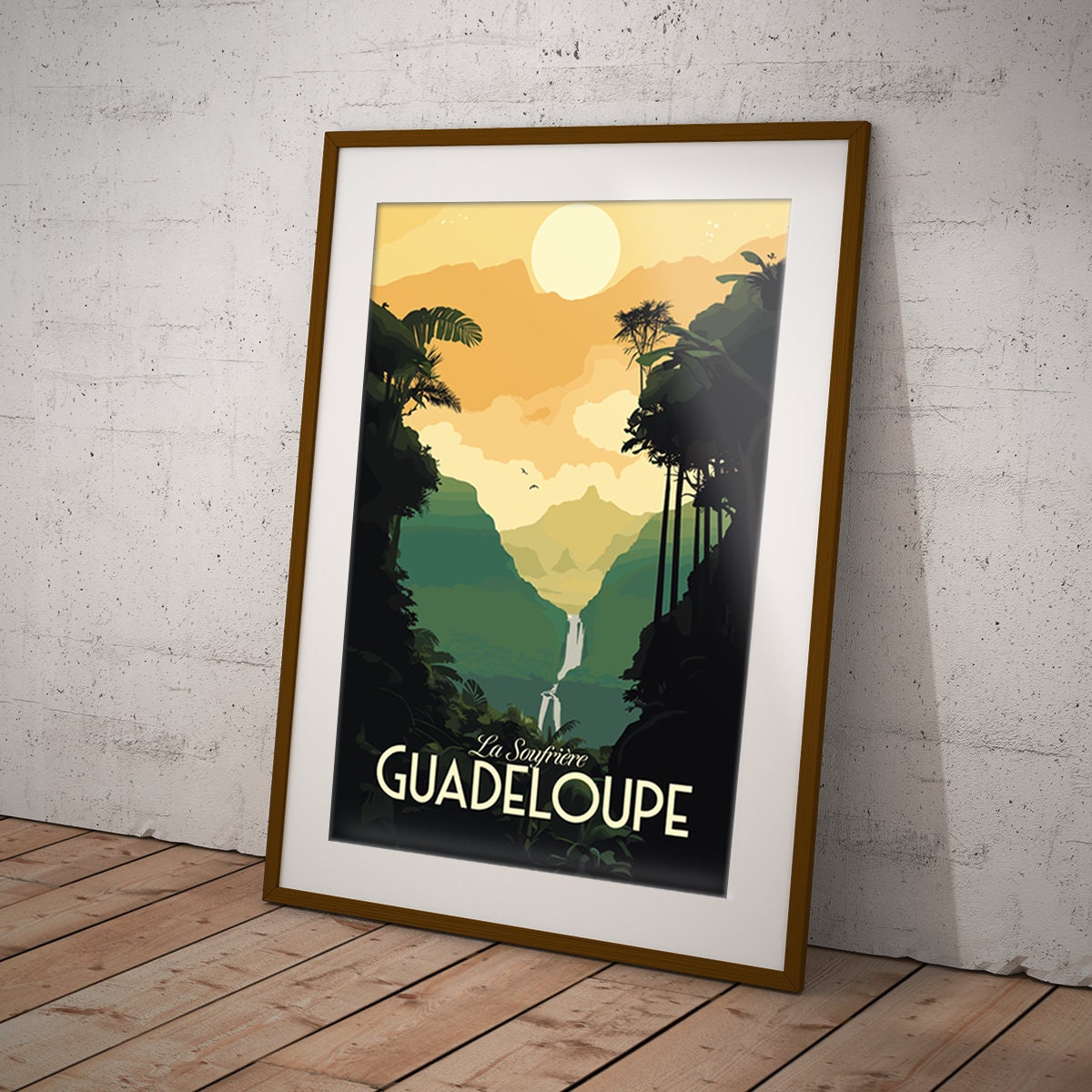 Discover Guadeloupe - La Soufrire France Affiche