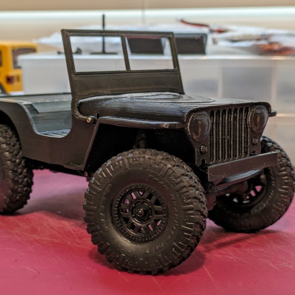 Flatfender Body STLs for Axial SCX24 Micro Crawler