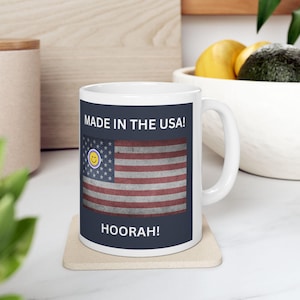 USA Flagge Kaffeebecher: Vaterländisches Keramik Trinkgefäß - 4. Juli