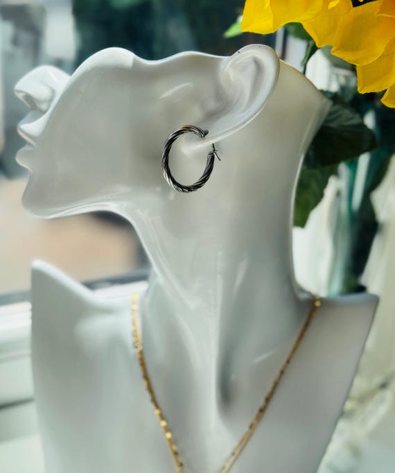 Elegant Waterproof Hoop Earrings | Waterproof & Hypoallergenic