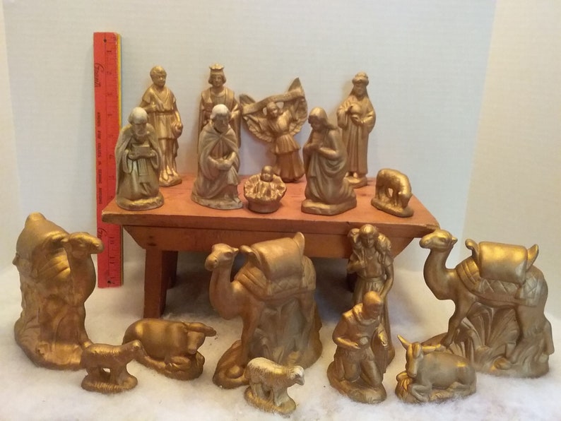 18 Piece Holland Mold Nativity Etsy