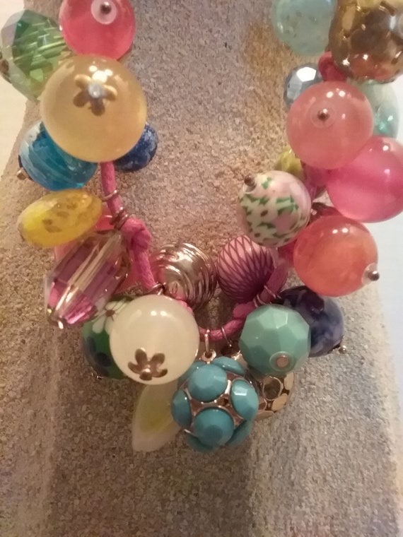 Rainbow charms boho style necklace - image 2