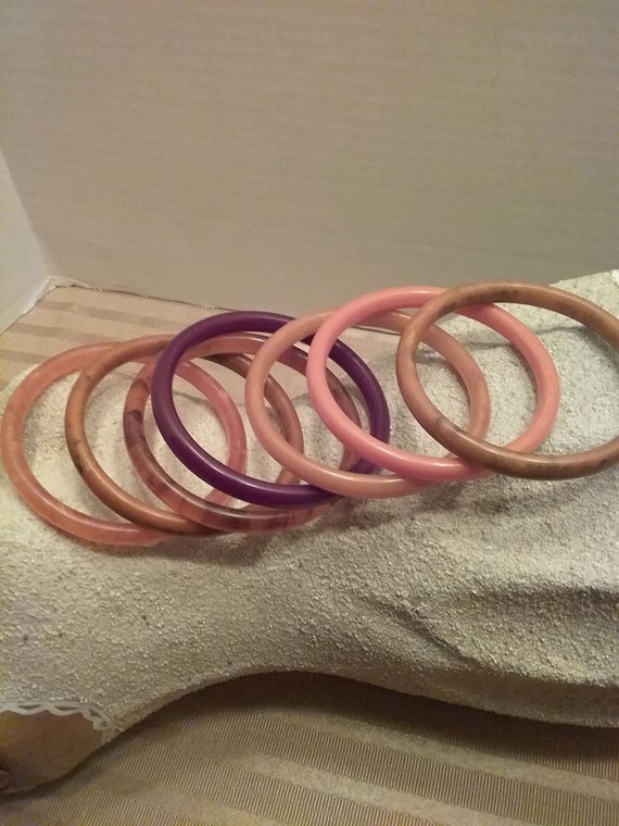 Bakelite 7 piece stack - image 1