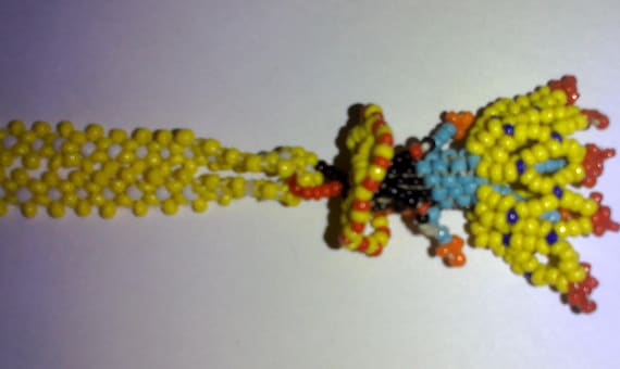 Native American seed bead necklace View 5