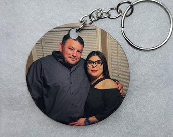 Double Sided Custom Photo Keychain