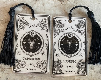 Zodiac Tarot card bookmark