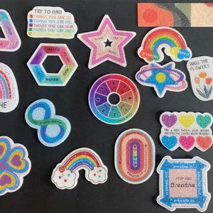 Stickers sensoriels : cadeau apaisant pour tous les âges, cadeau idéal pour la relaxation/l'anxiété, cadeau pour enfants, boîte respiration