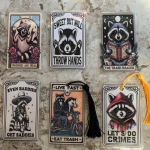 Cute & Funny Raccoon Bookmark – Great Gift for Readers!