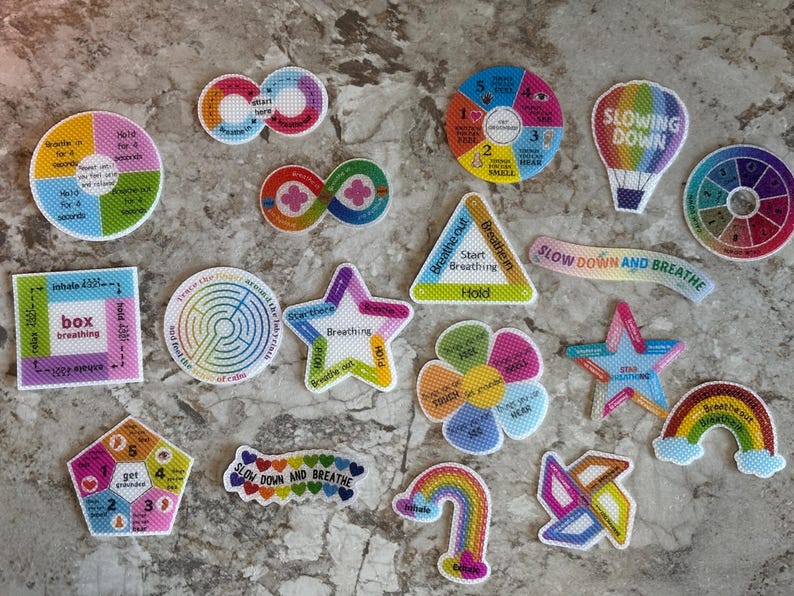 Spastic Sticker Textured Sensory Sticker - SURPRISE PACK! Fidget, Focus, and Feel ...