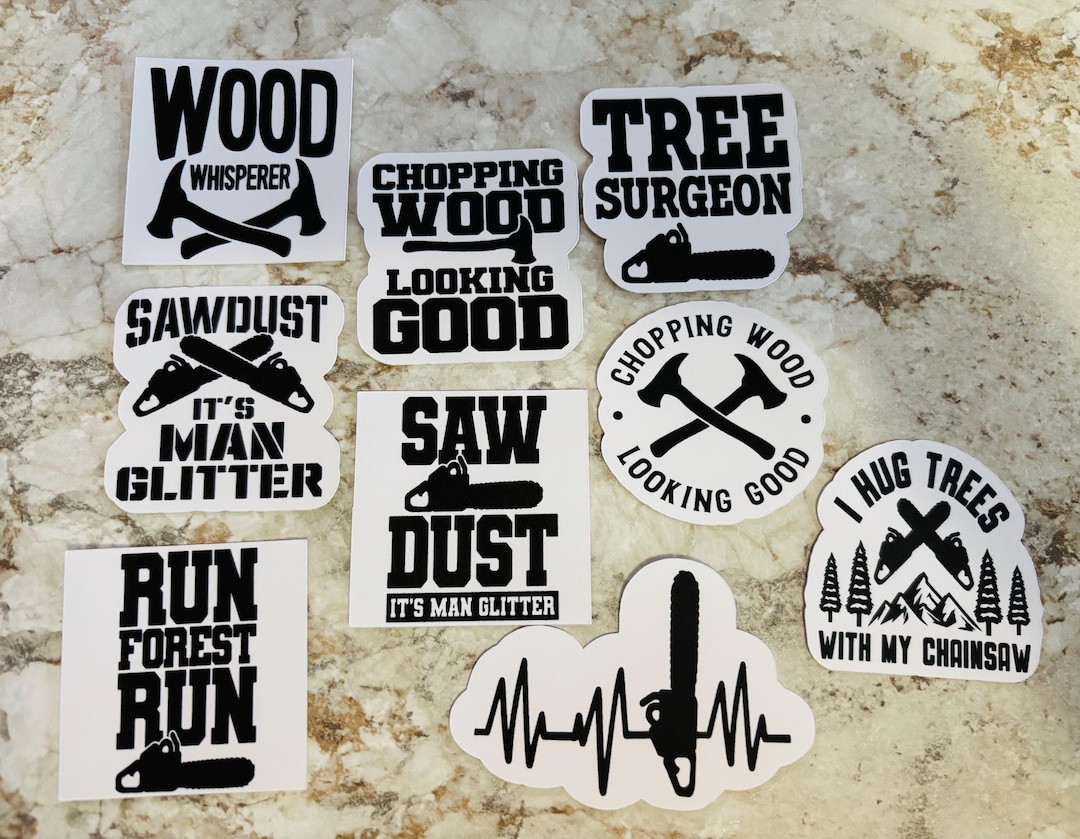 Lumberjack Logging Stickers for Him, Birthday Gift - Etsy