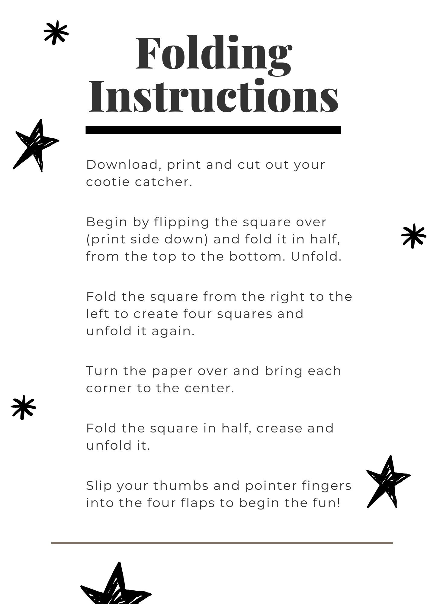 Printable Halloween Cootie Catcher Halloween Kids Games Halloween ...
