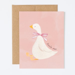 Litte One Karte, neues Baby Geschenk, Baby-Dusche-Karte, Mutter Gans, Bündel Freude Karte, Baby-Dusche-Geschenke, neue Eltern Geschenke, 1.Geburtstagskarte