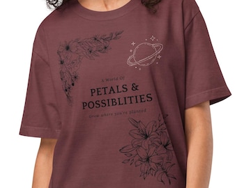 Camiseta de algodón oversize con lavado vintage: camiseta unisex de estilo urbano