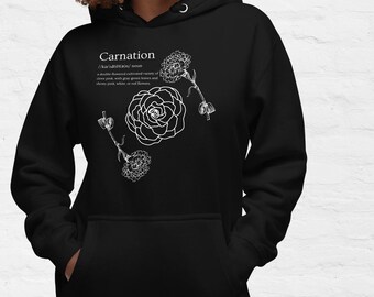 Sudadera con capucha estampada de mezcla de algodón: sudadera cómoda para uso diario