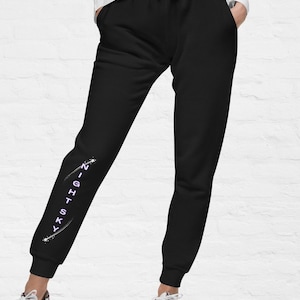 Fleece Sweatpants: Unisex Black Joggers, Streetwear Fashion