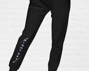 Pantalones deportivos de polar: joggers negros unisex, moda urbana