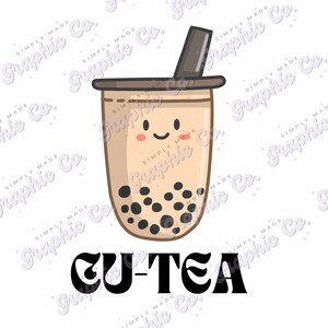 Bubble Tea SVG Boba Tee schneiden Datei Kawaii trinken Süß Essen Boba Tee Liebhaber Sommer lustige Cartoon-Kids-Shirt Design Silhouette Cricut Vinyl Aufkleber