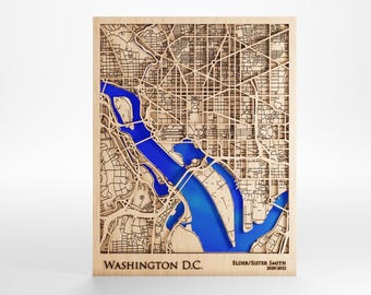 Valentine's Day Map - Personalized Wood Map  - Couples Gift - Custom Message - Laser Cut - Includes Frame
