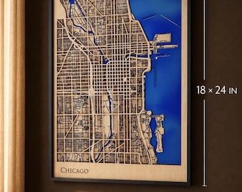Personalized 5th Anniversary Wood Map, Custom Where We Met Map Gift